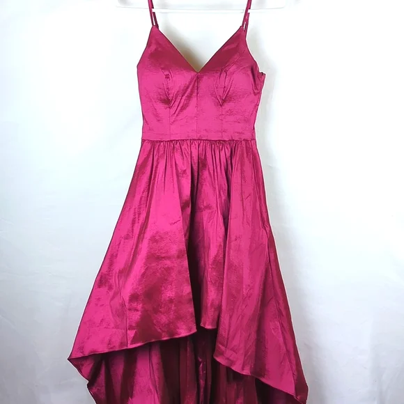 burgundy club dress ZAPAKASA Women Sparkly Burgundy Long Prom Dress Sequins A-Line Ruffle  Tiered Tulle Evening Dress main image 0